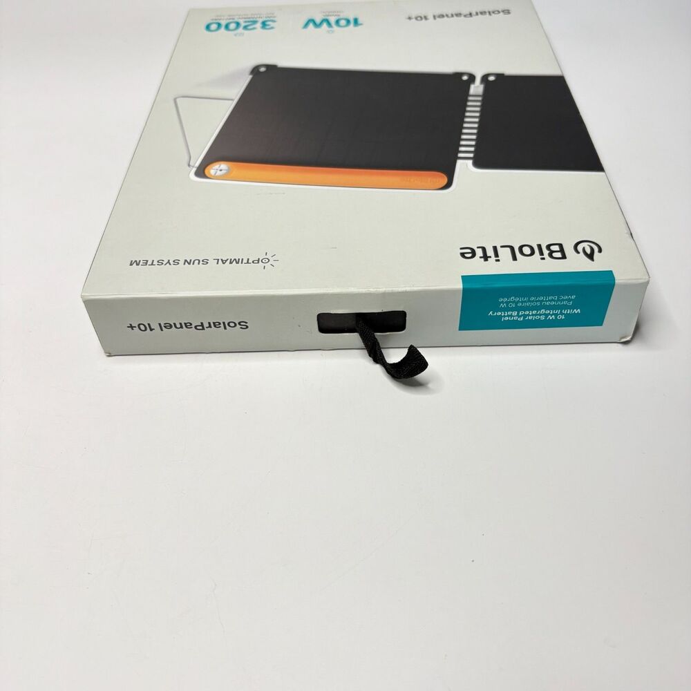 BIOLITE 10W Solar Panel Black 3200Mah Internal Battery Tested, Working - Picture 4 of 10